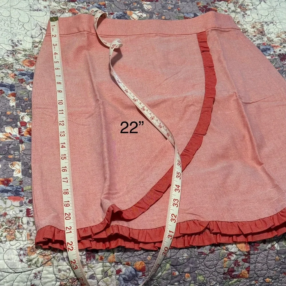 J. Crew Pink Asymmetrical Wrap Midi Skirt
